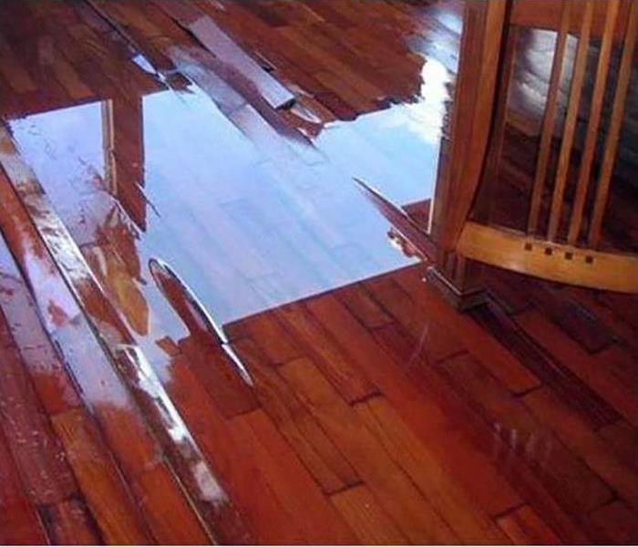 wood flooring damaged by water